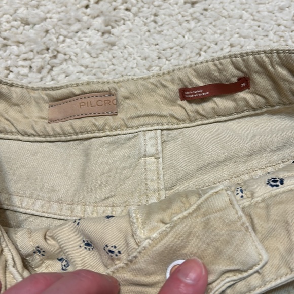 PILCRO 26 The Annie cropped wide leg pants in good preloved condition in cream - Picture 7 of 10